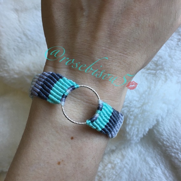 Jewelry - Boho Macrame Gypsy Circle Charm Festival Bracelet